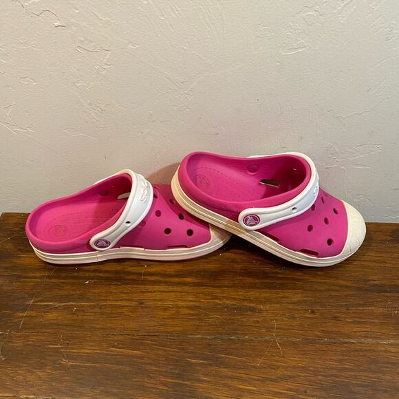 Crocs Pink Size Junior 2 Water Proof - Picture 5 of 7